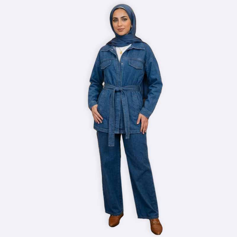 Denim Jacket and Pants Set