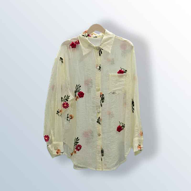 Women's organza shirt