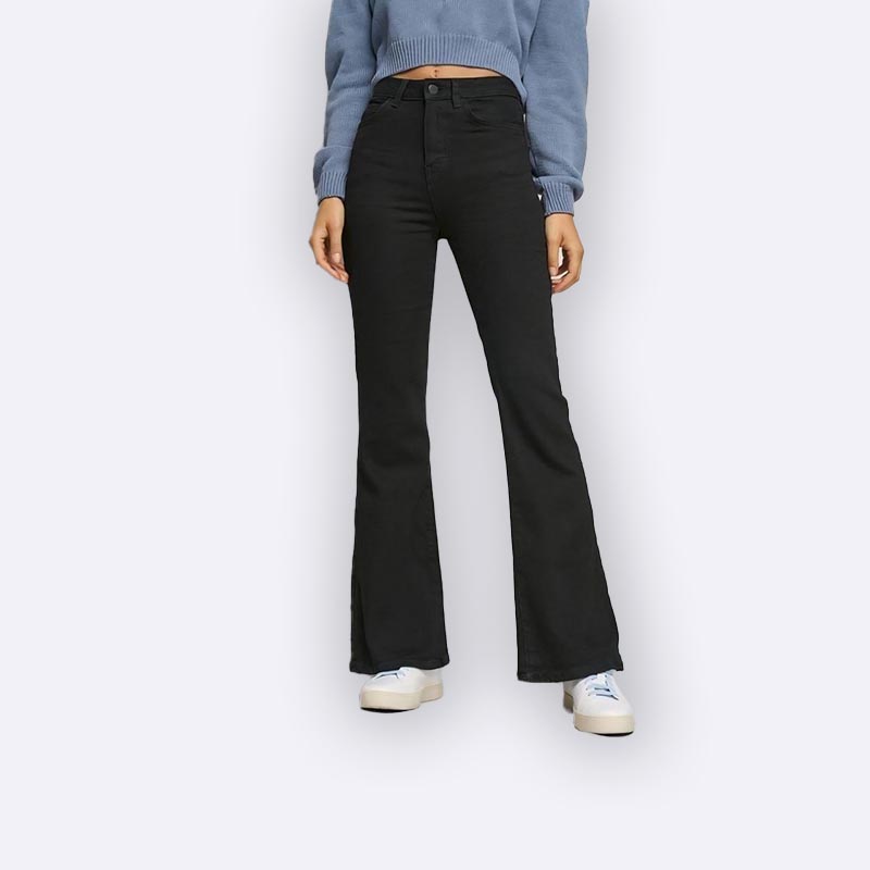 High Waist Charleston Black Jeans
