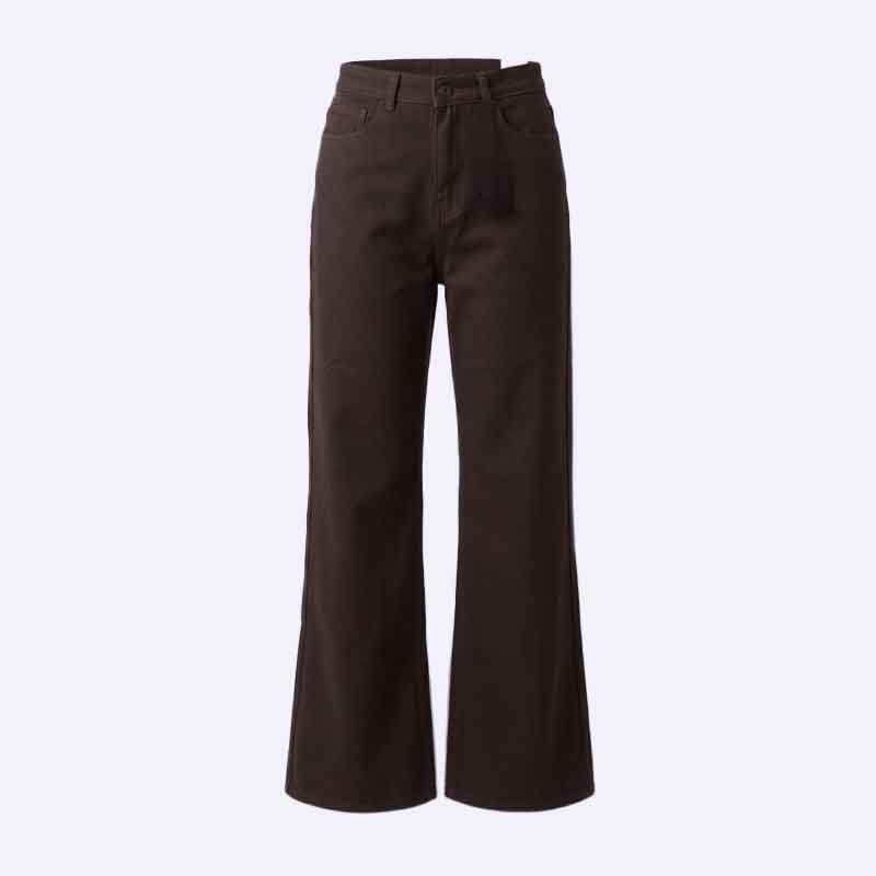 Bootcut linen trousers
