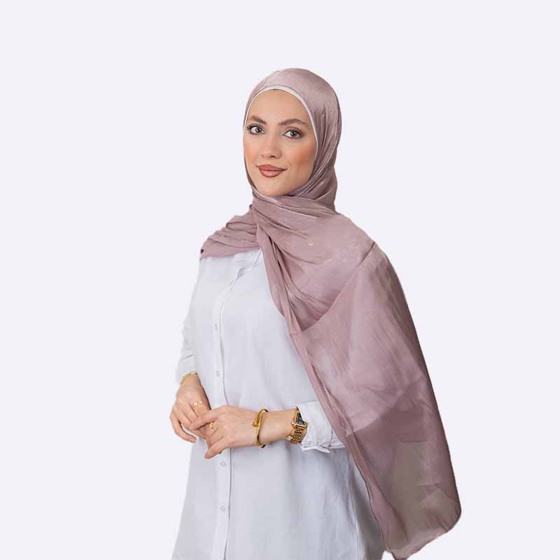 Pleated Shimmer Hijab