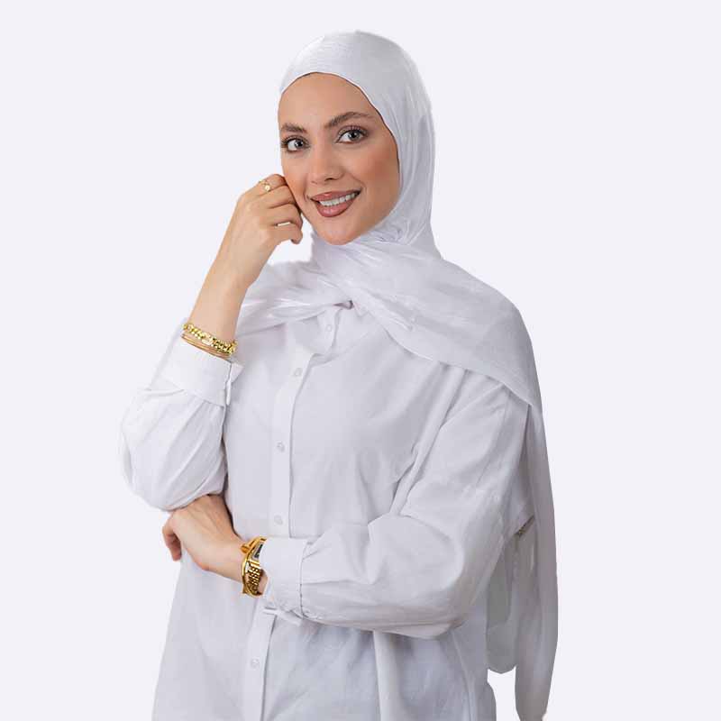 Pleated Shimmer Hijab