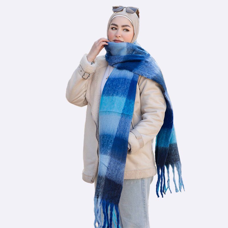Cozy Blue Hues Scarf