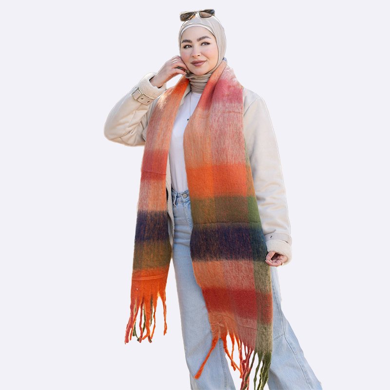 Autumn Hues Oversized Scarf