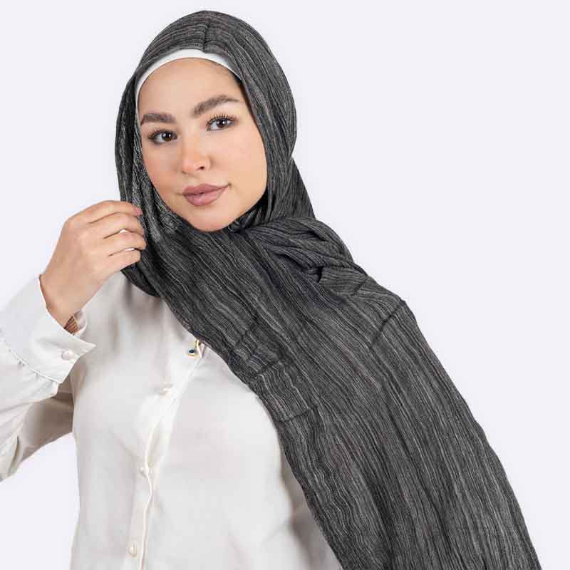 Textured Stripe Hijab Scarf Collection