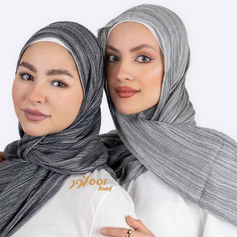 Noor Striped Textured Hijab