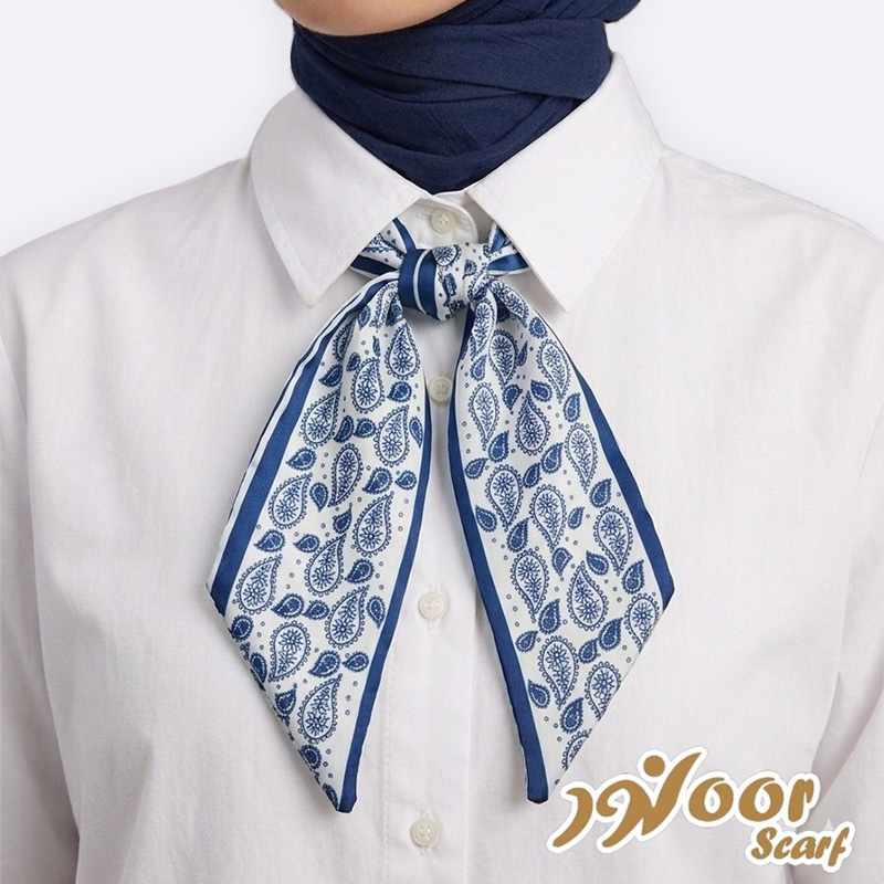 Paisley Pattern Silk Neck Scarf