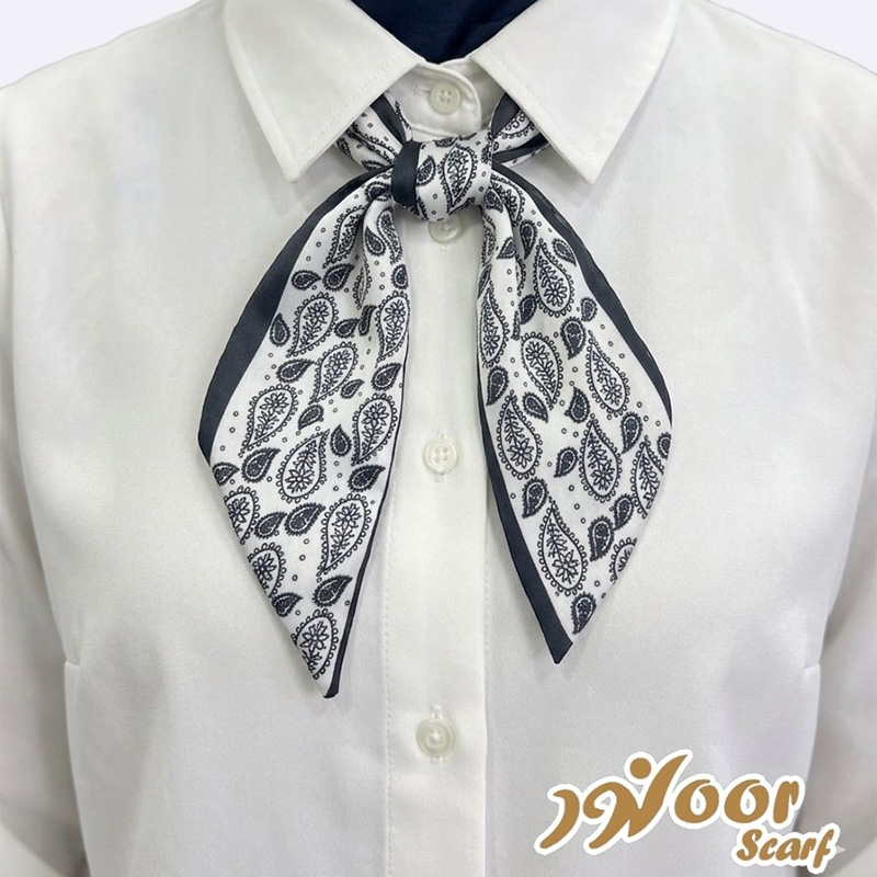 Paisley Pattern Silk Neck Scarf