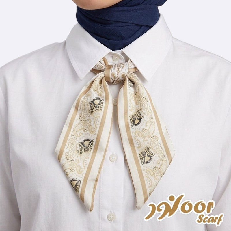 Paisley Pattern Silk Neck Scarf