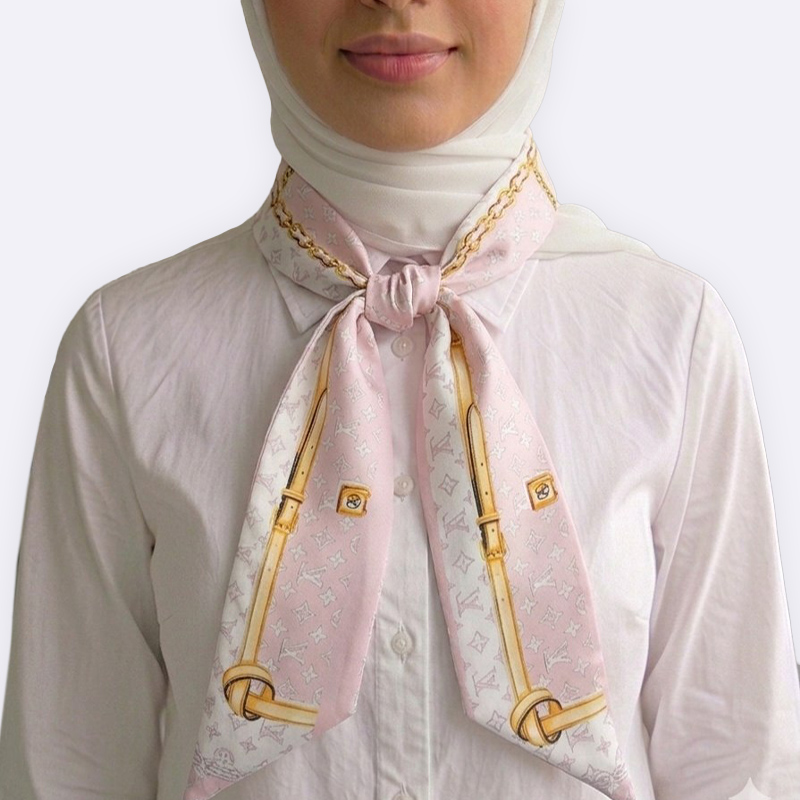 Paisley Pattern Silk Neck Scarf