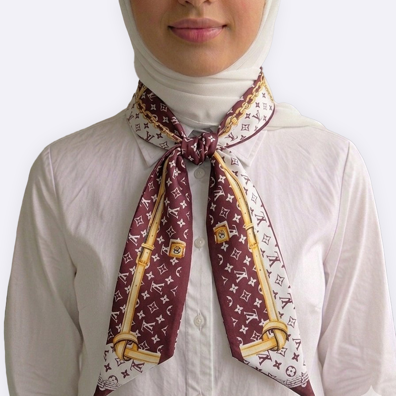 Paisley Pattern Silk Neck Scarf