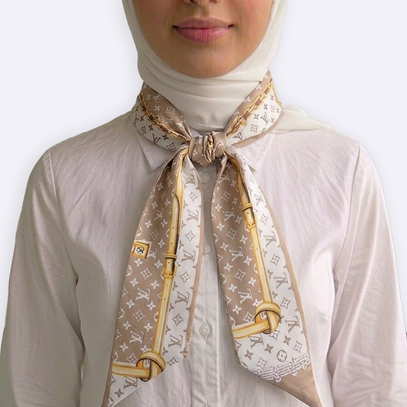 Paisley Pattern Silk Neck Scarf