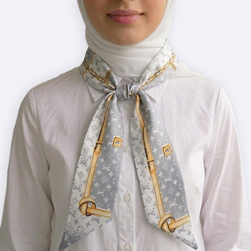Paisley Pattern Silk Neck Scarf