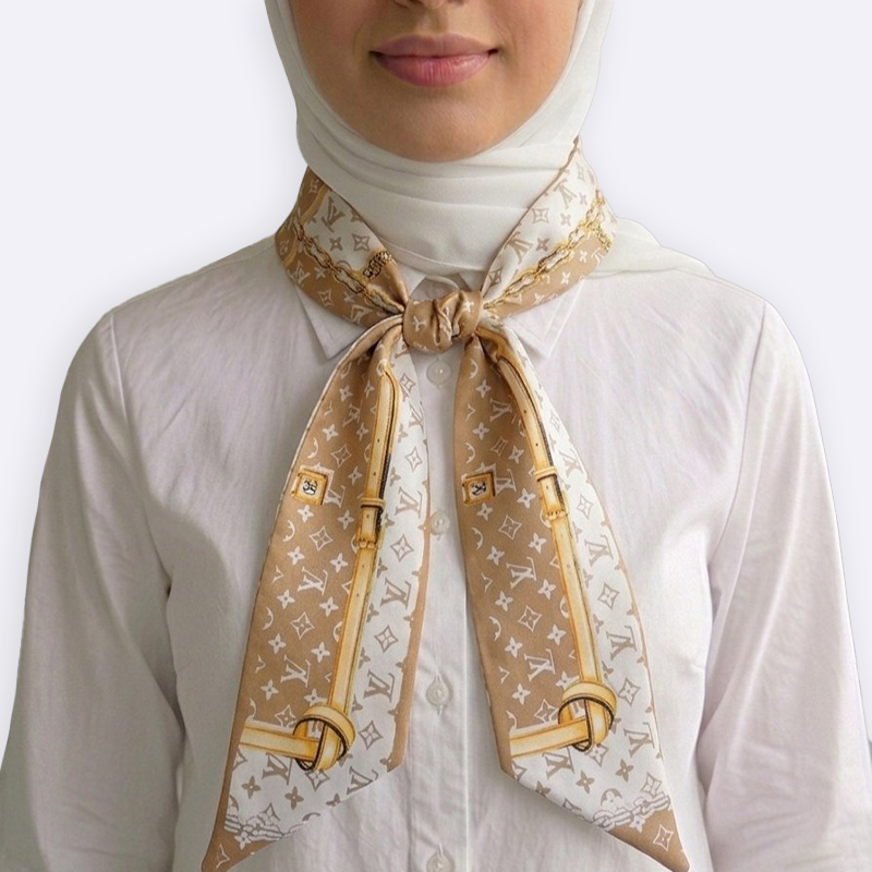 Paisley Pattern Silk Neck Scarf