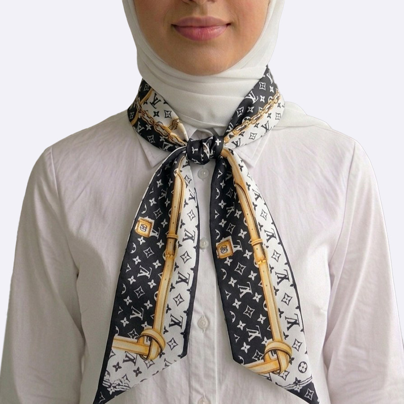 Paisley Pattern Silk Neck Scarf
