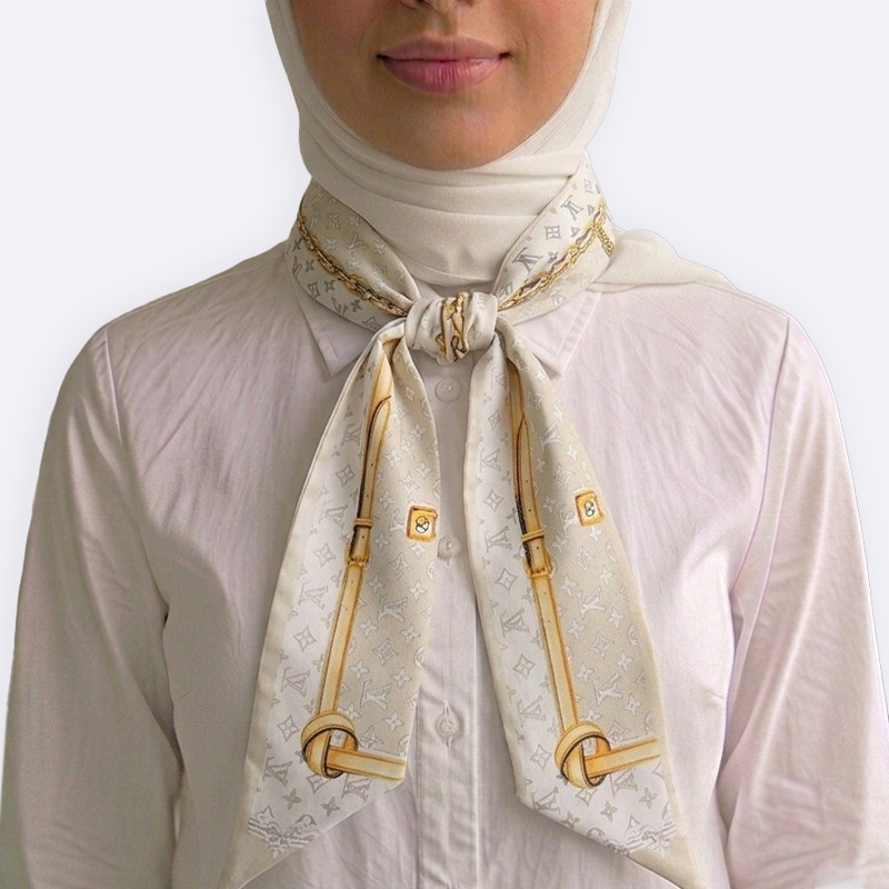 Paisley Pattern Silk Neck Scarf