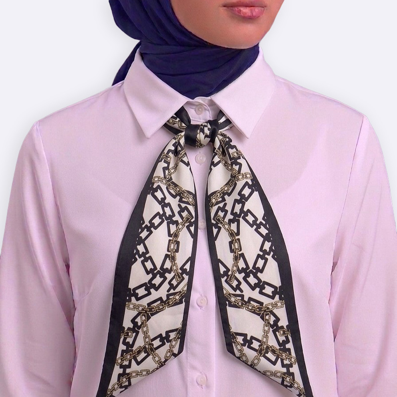 Paisley Pattern Silk Neck Scarf