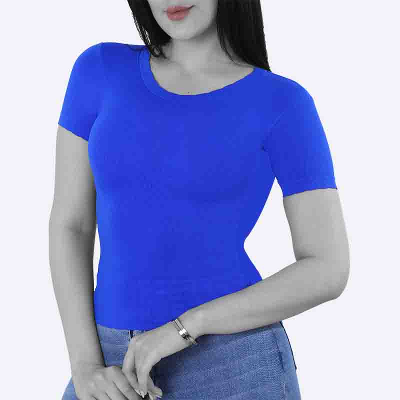 Ribbed Short Sleeve Crop Top