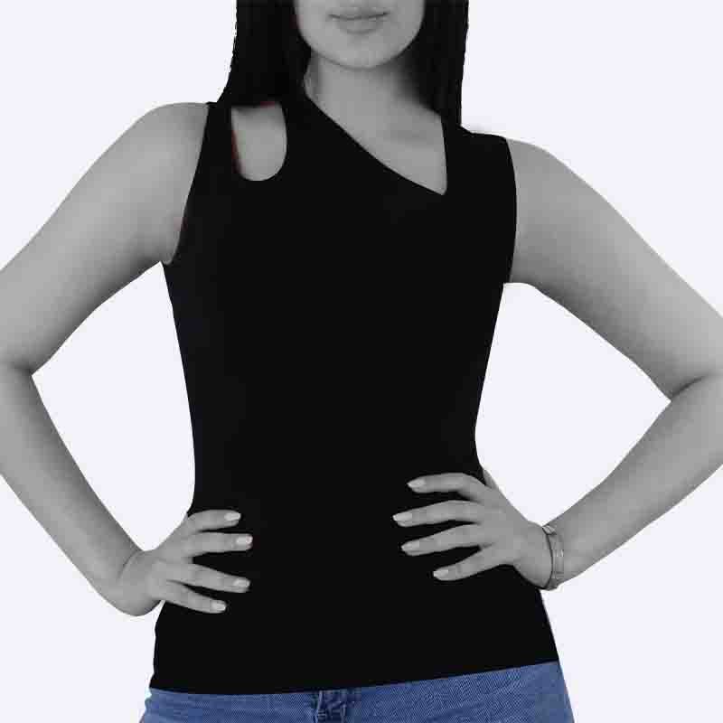 Asymmetrical Cut-out Tank Top