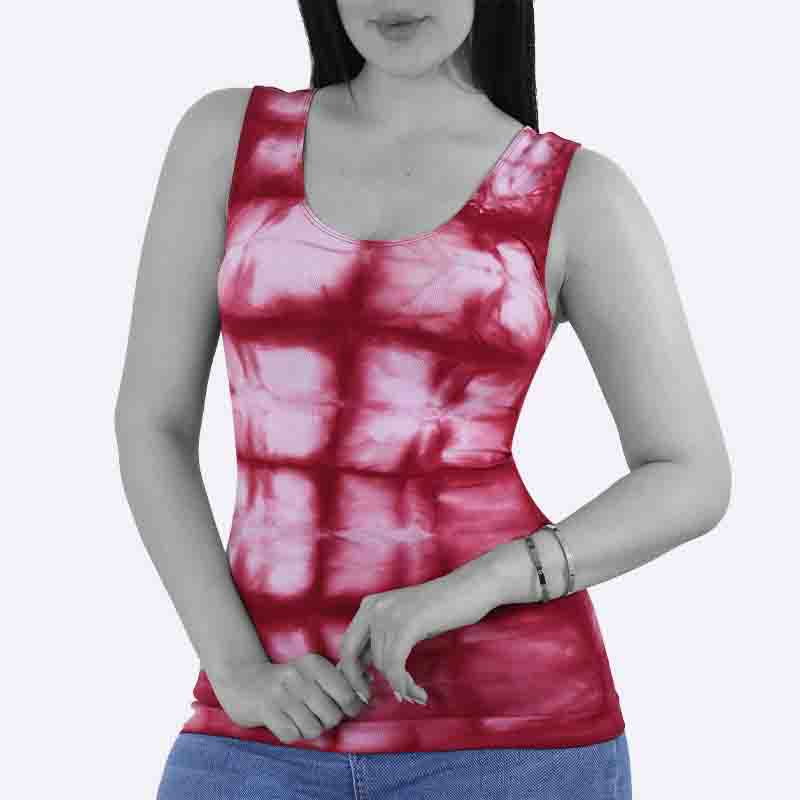 Tie-Dye Scoop Neck Tank Top