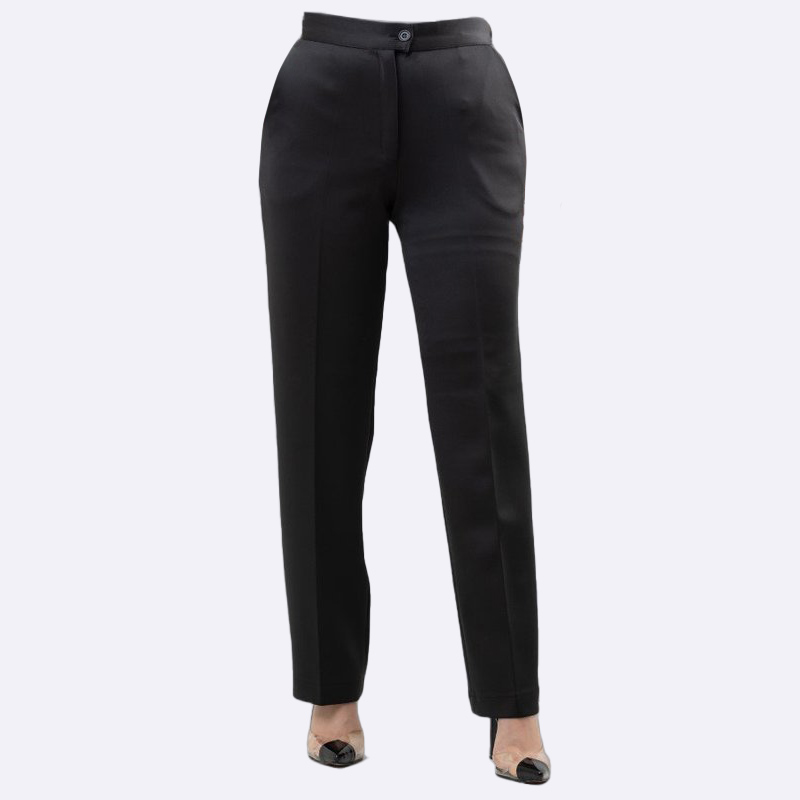 Elegant Black High-Waisted Trousers