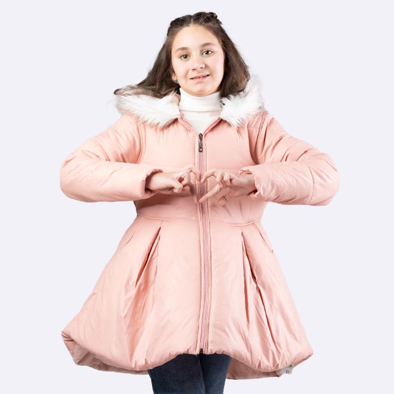 Chic Padded Coat with Fur Hood