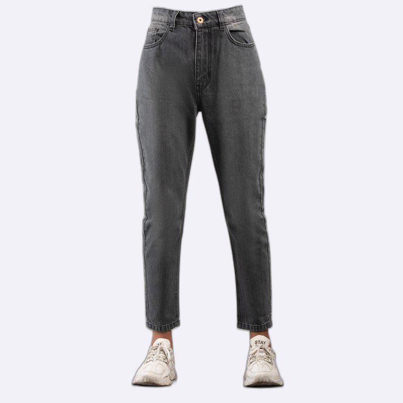 Vintage Wash High-Waisted Mom Jeans