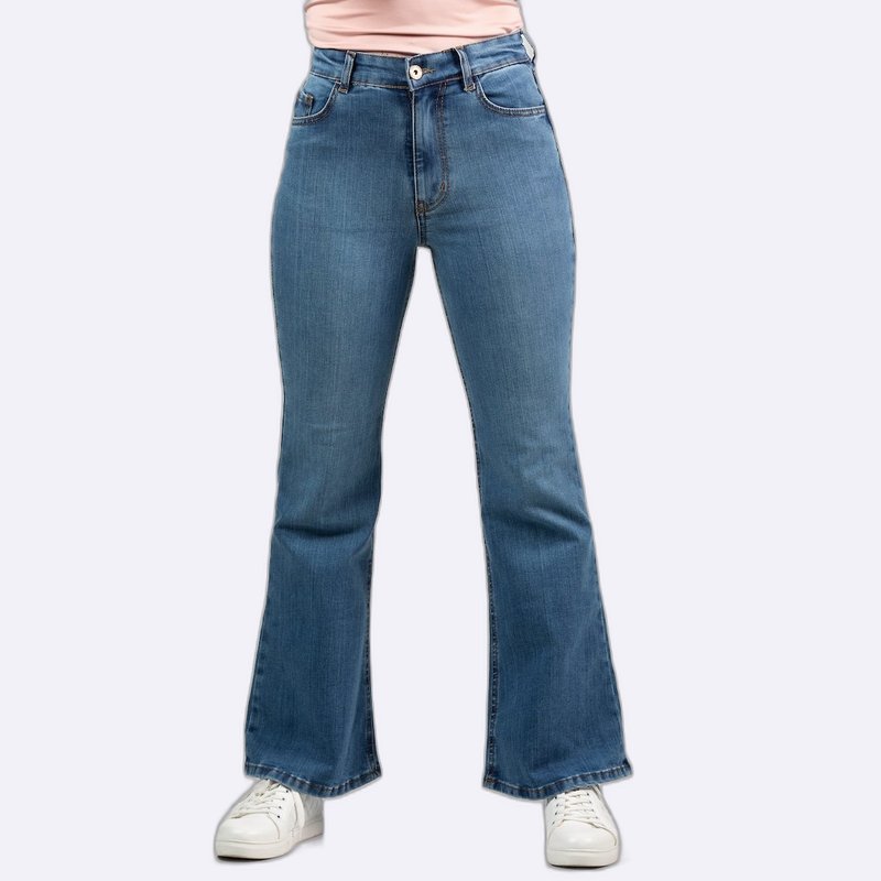 Retro Flare High-Waisted Jeans