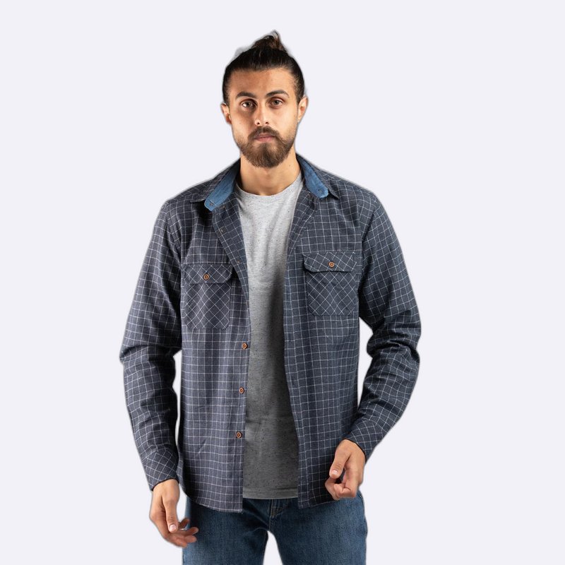Checkered Flannel Shirt with Double Chest Pockets
