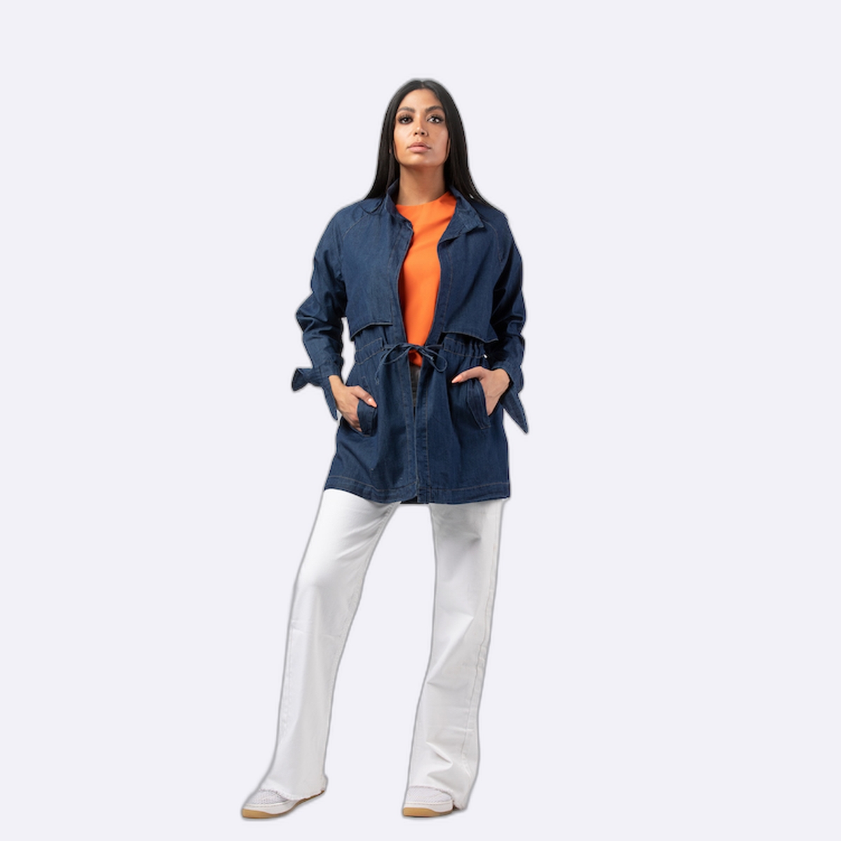 Technical Waisted Denim Jacket