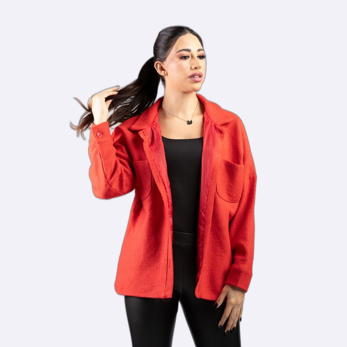 Shirt Style Jacket with Front Pockets