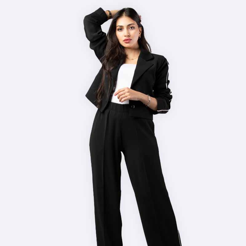 Cropped Formal Blazer