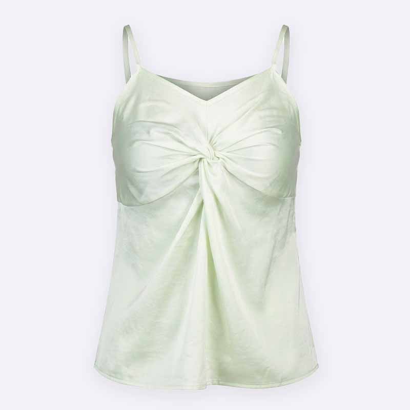 Satin Twist Front Cami Top