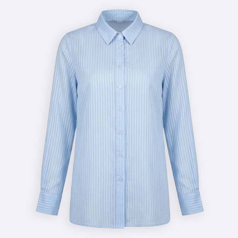 Striped Long Sleeve Button Up Shirt