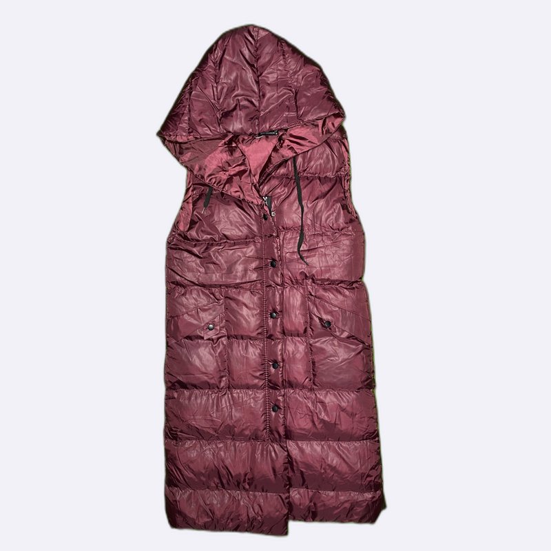Padded Longline Hooded Vest