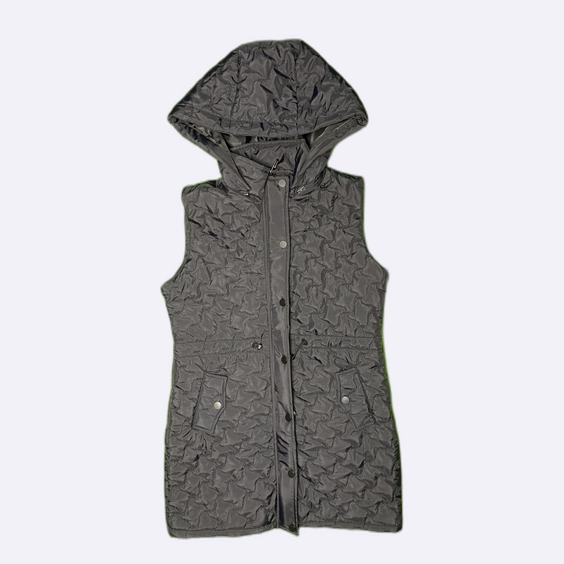 Quilted Hooded Puffer Vest for Women