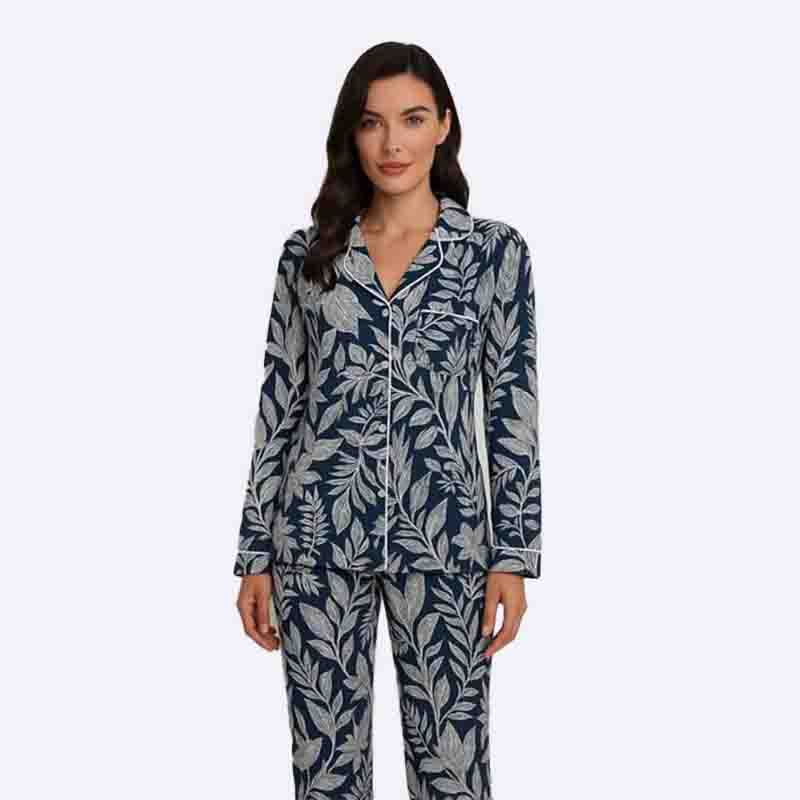 Leaf Print Pyjama Set