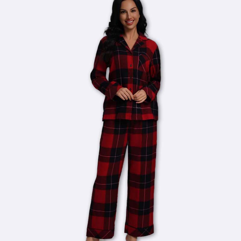 Classic Plaid Women's Pajama Set