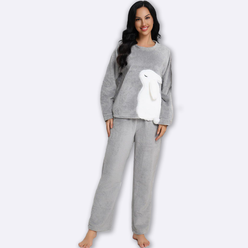 Cozy Bunny Women's Pajama Set