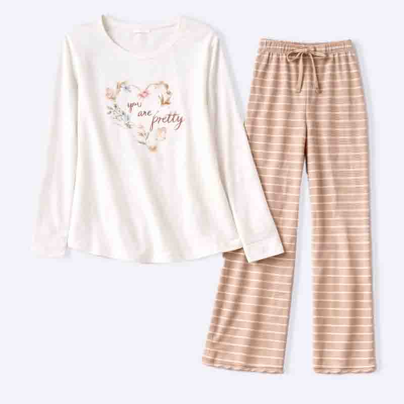 Floral Heart Pajama Set