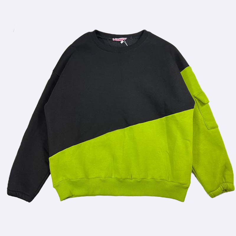 Color Block Utility Sweatshirt