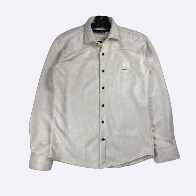 Ishbilia One: Men's Canada Emblem Button-Down Shirt