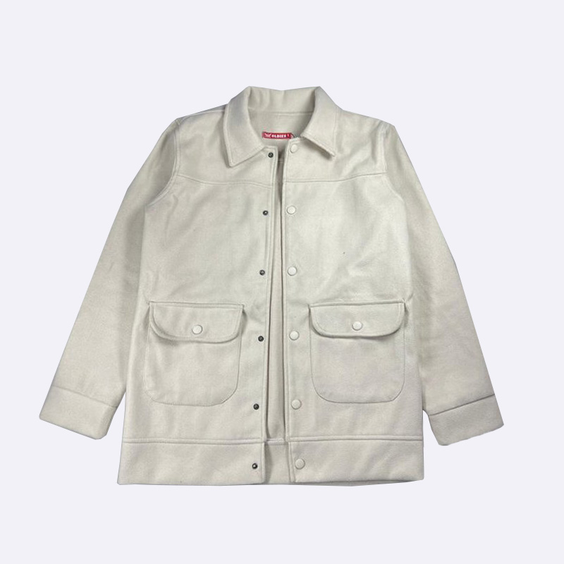 Vintage Style Pocketed Shirt Jacket