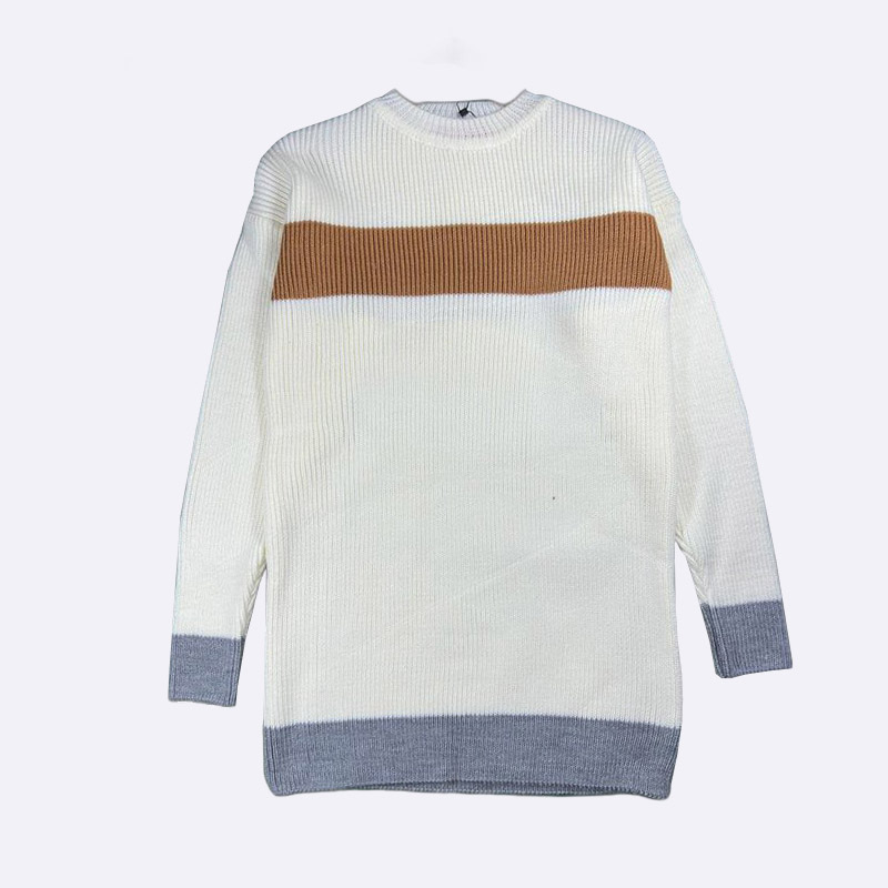 Striped Knit Tunic Sweater