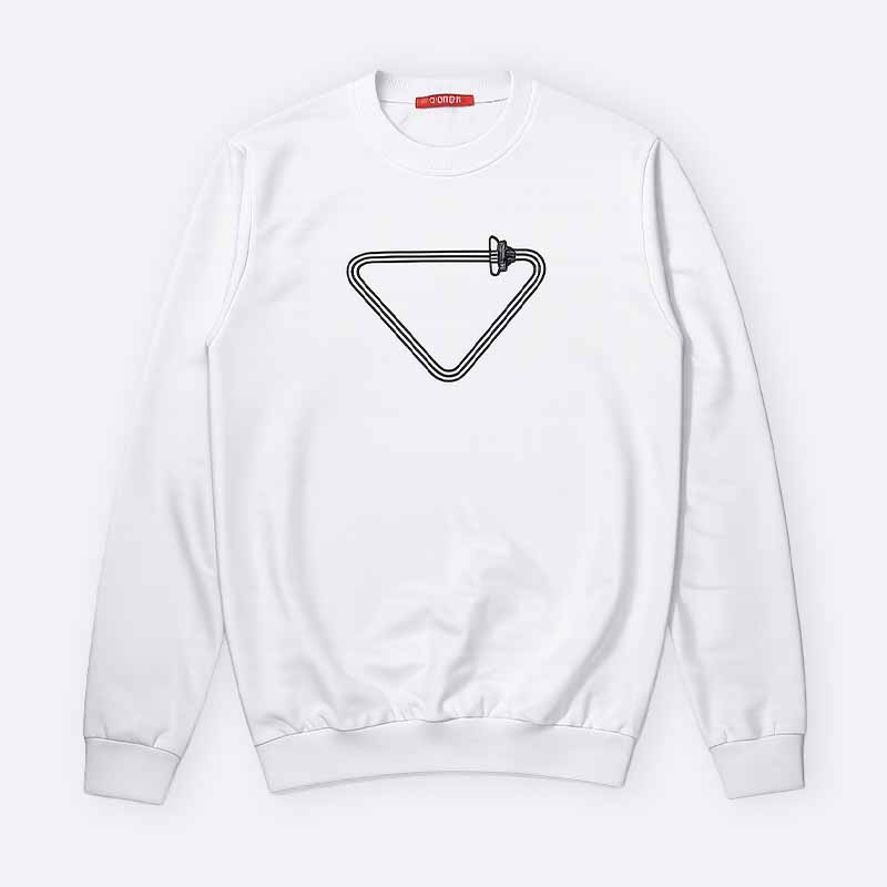 Minimal Triangle Print Sweatshirt