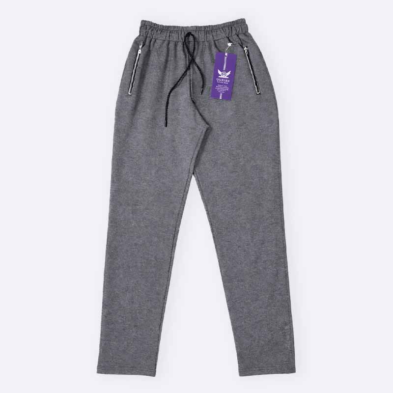 Slim Fit Sweatpants with Zipper Pockets