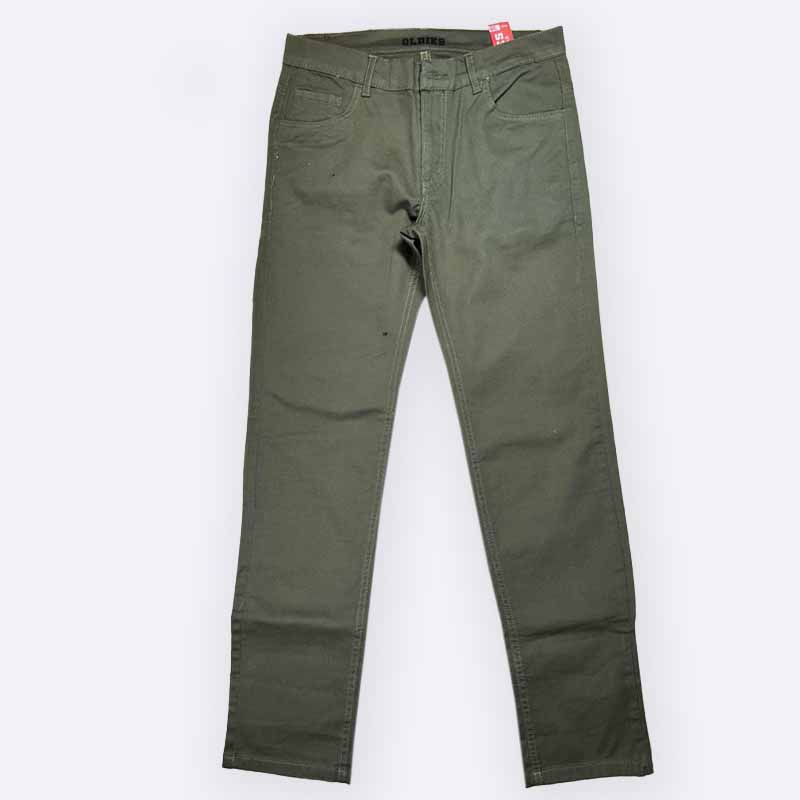 OLDIES Slim Fit Cotton Trousers