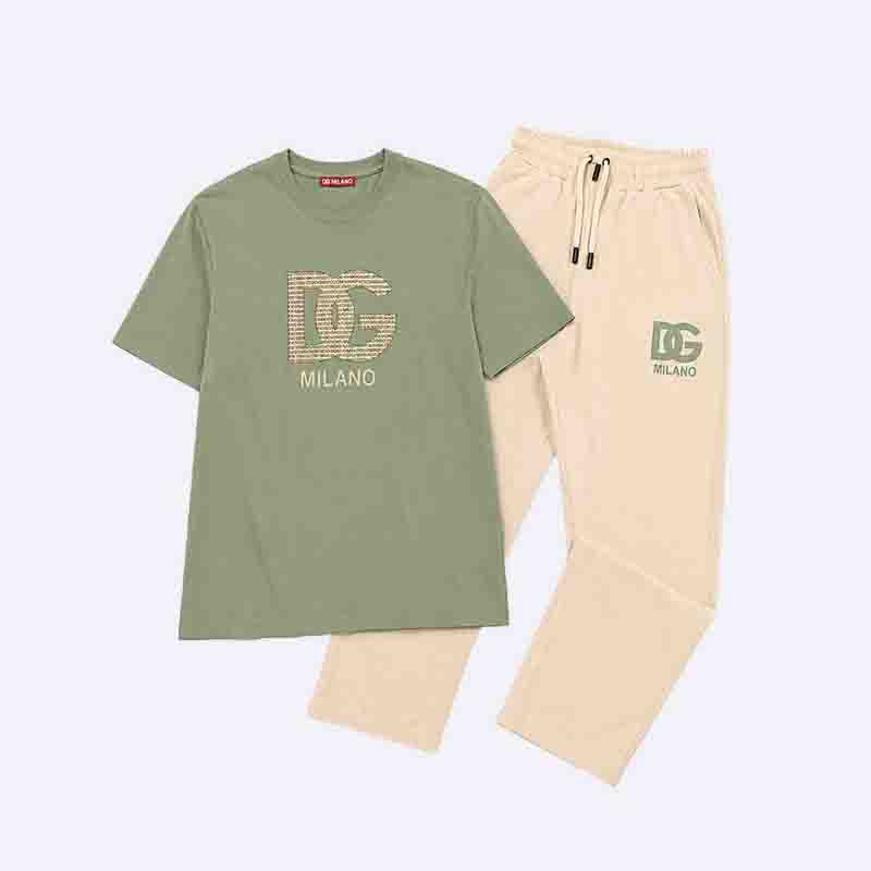 Men’s Casual 2-Piece T-Shirt & Pants Set