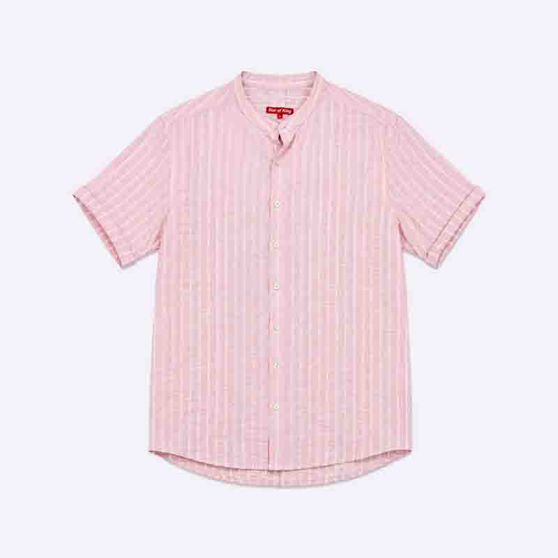 Men’s Striped Short Sleeve Casual Shirt