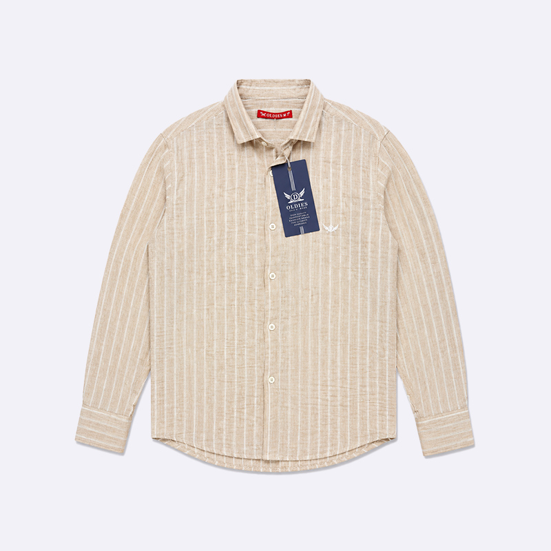 Men’s Striped Long Sleeve Casual Shirt